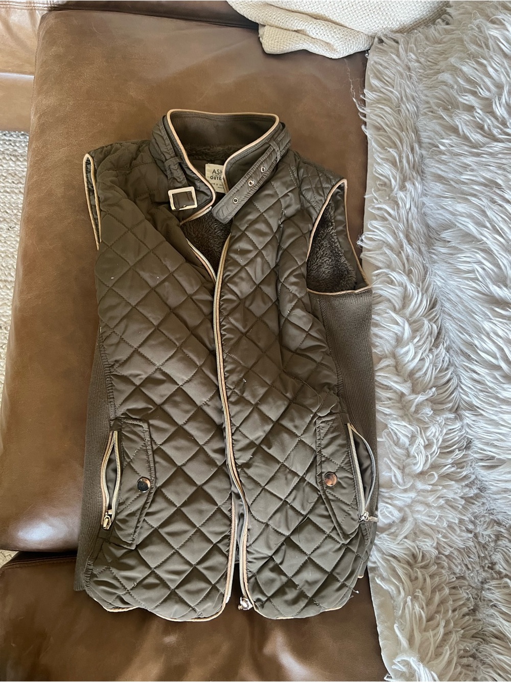Ashley outerware quilted lined vest equestrian